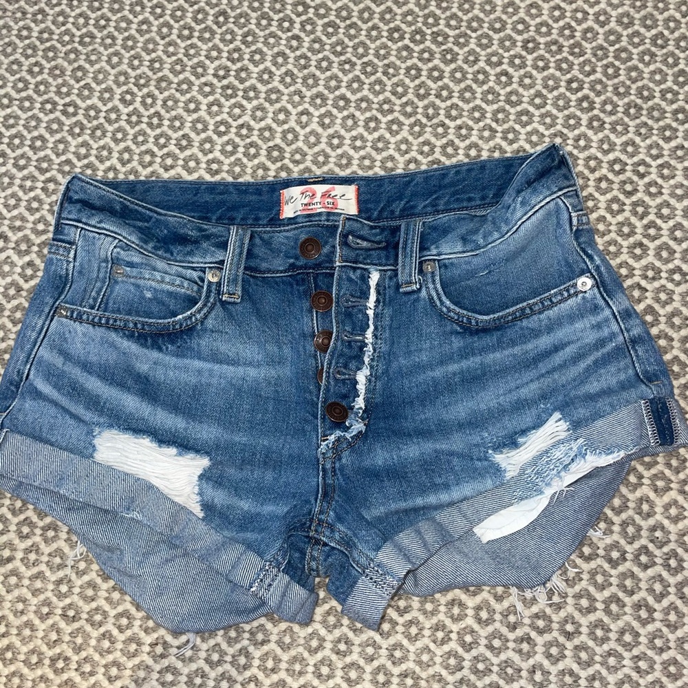 Free people denim jean shorts